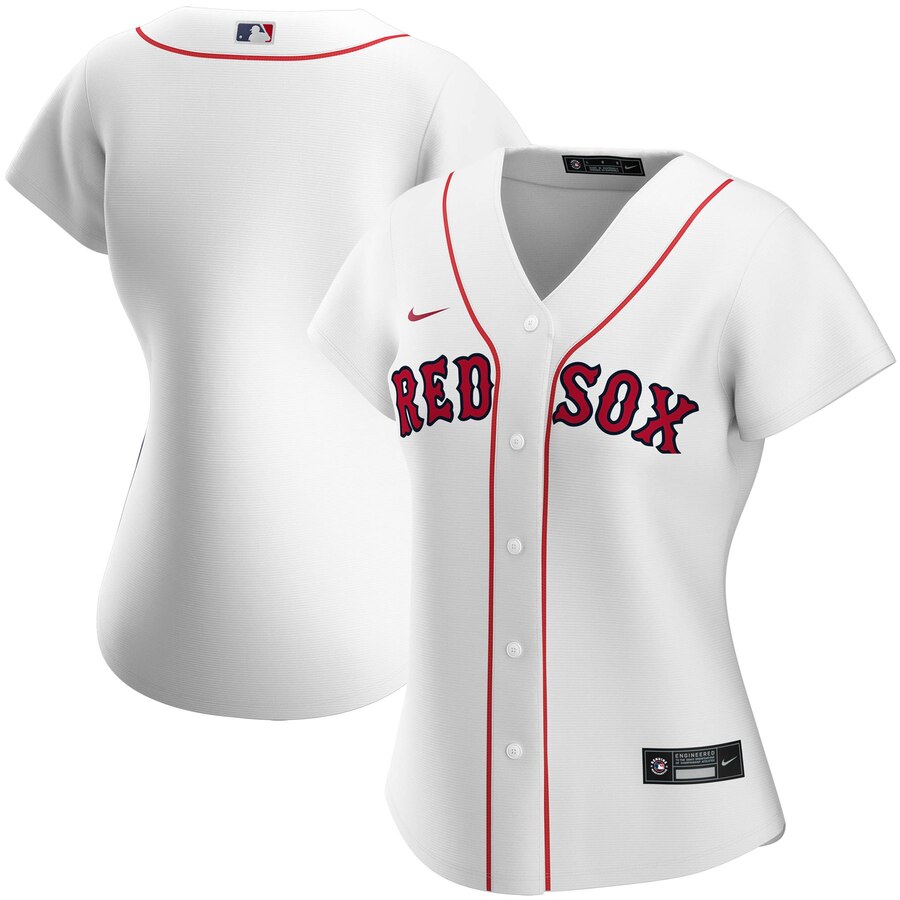 Custom Boston Red Sox Nike Women Home 2020 MLB Team Jersey White